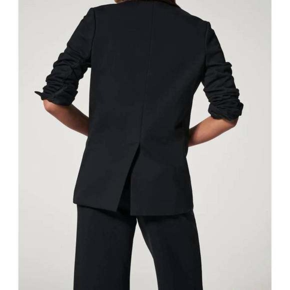 SPANx Black Blazer Jacket Business Casual Career Office Work Minimalist - Picture 4 of 11